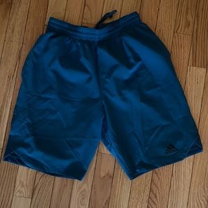 Mens green/blue adidas shorts